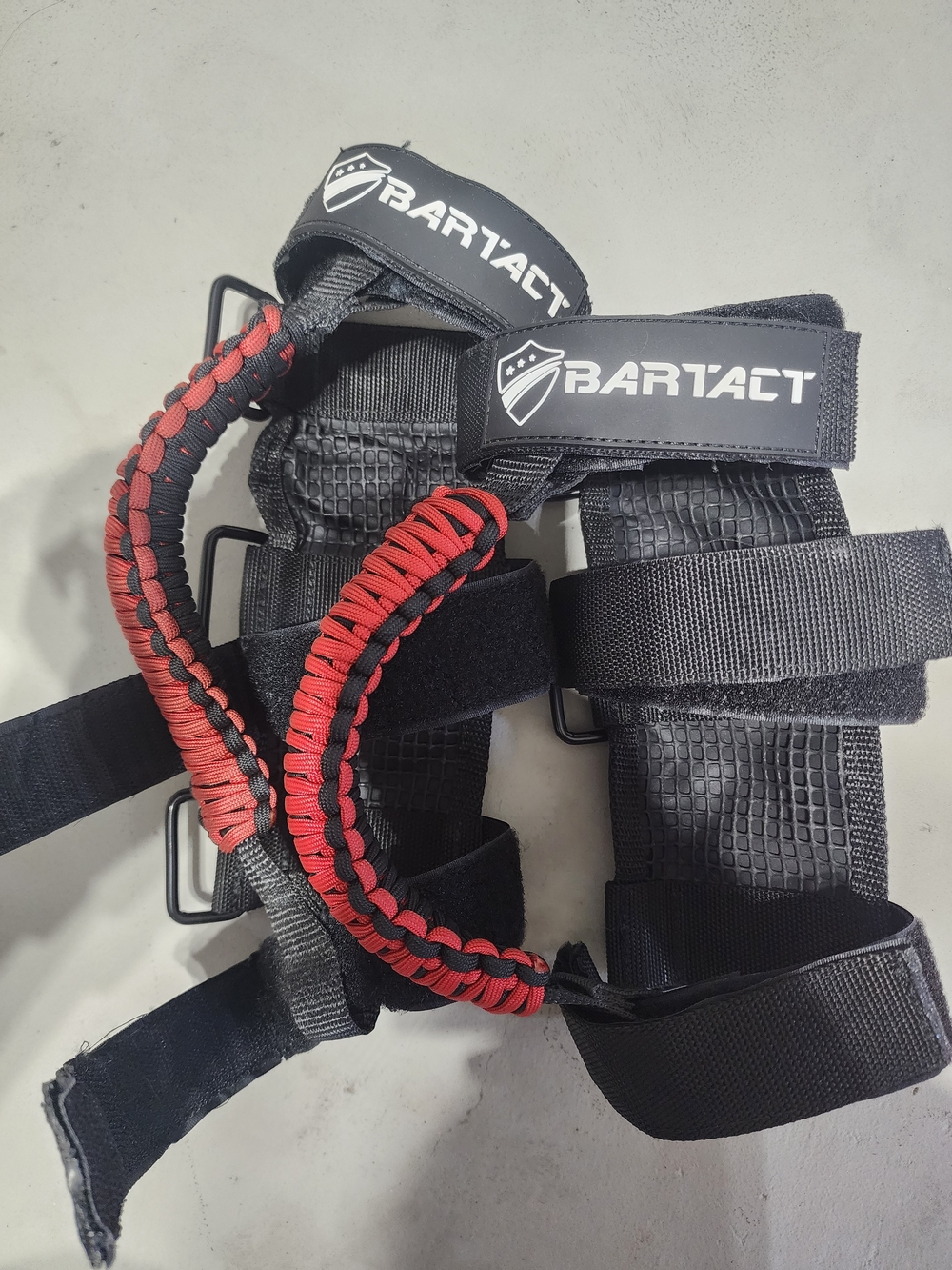 BARTACT Red & Black Paracord Grip Straps For Jeep Wrangler JL/JLU